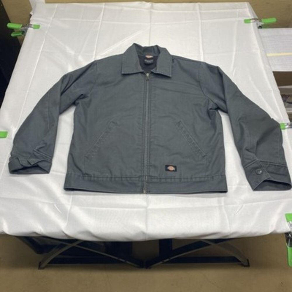 Dickies Men's Insulated Quilted Eisenhower Zip Up Work Jacket! Size Medium! Grey